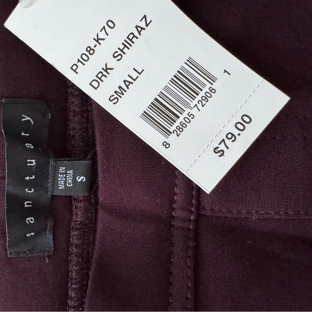 SANCTUARY Women’s Burgundy Pants Size Small NWT $79 - Picture 9 of 11